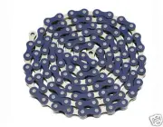 YBN Chain 1/2x1/8x112" 1 Speed Blue Chrome BMX Cruiser Urban Kids Bicycle 123146
