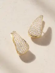 [Anita Ko] Anita Ko - Claw 18-karat Gold Diamond Earrings - One size One size Gold
