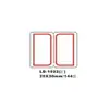 【龍德】 LD-1022(紅)自粘性標籤 25x30mm/包