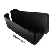 12.80x5.12x4.92 Inch Cable Storage Box Wire Management Socket Safety Cable Organizer Container 24 BLACK