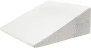 Wedge Pillow for Acid Reflux Relief 12" Bed Wedge Pillow for Headboard Triangle Pillow Wedge for Sleeping Post Surgery Legs Back Pain Gerd Snoring, Soft Memory Foam Top & Wash
