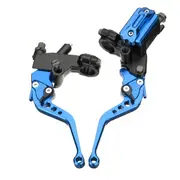 7/8inch CNC Universal Motorcycle Brake Clutch Master Cylinder Lever Set Reservoir 26 ORANGE