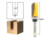 5/8" Diameter Core Box Template Router Bit - 1/4" Shank - Yonico 14964q