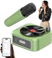 Karaoke Machine for Adults | Small Karaoke Speaker with Microphone | Retro Singing Toy Handheld Portable Music Player for Toddler & Party