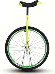 28Inch Unicycle for Adults - Heavy Duty Steel Frame, Large One Wheel Balance Exercise Fun Bike for Tall People Height from 160-195Cm, 330 Pounds (Color : Blue, Size : 28 Inch) Durable TDF