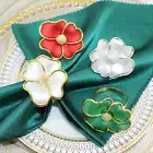 Patterned Napkin Ring Tablecloth Napkin Ring Flower Napkin Rings for Cloth