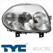 Left Headlight for Renault:Clio II 2 7701045174 260601187R