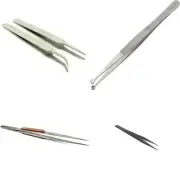 Jewelry Beading & Watch Repair Tweezers Set 4pc Craft Hobby Tool