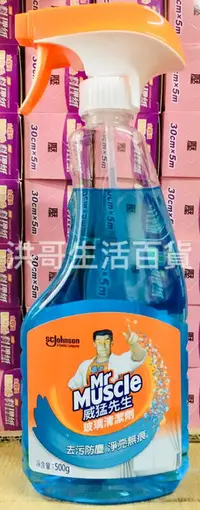 在飛比找露天拍賣優惠-台灣製 威猛先生 玻璃清潔劑 500g 補充瓶 萬用清潔劑 