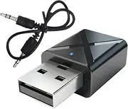 Wireless Adapter - Wireless Transmitter - 5.0 Desktop Wireless Adapter | Bluetöoth Transmitter and Receiver | 2-in-1 USB Computer TV Receiver Plug-and-Play for Remote Work