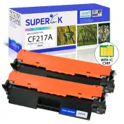 2PK CF217A 17A Toner Cartridge For HP 17A LaserJet Pro MFP M130nw M130fw M130a