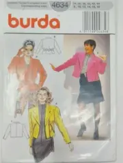 Burda 4634 Misses Jacket Sewing Pattern Plus Sizes 8-18