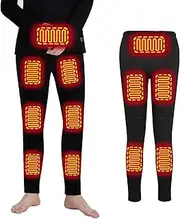 [IMYOGI] Cozy Men's Heated Underwears, 24 Heating Zones Electric Thermal Base Layer Outdoor Sport Heating Clothes for Hunting