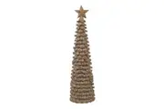 Hill Interiors Cedar Tree With Star Christmas Decoration (Beige) - UTHI4857