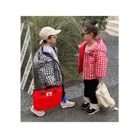 在飛比找momo購物網優惠-【時尚Baby】兒童羽絨外套男女童格紋防風羽絨外套連帽外套(