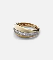 [Stone and Strand] Stone and Strand Pistachio 10kt gold ring with diamonds K gold