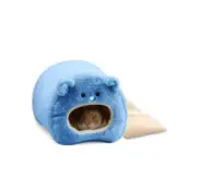 Hamster Soft Warm Bed Rat Hammock Pig Squirrel Winter Blue