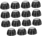 HEATSHAKING 15pcs Electric Guitar Knobs Durable Plastic Tone Volume Control Replacement Parts for Electric Guitar Bass Stylish Design Easy Installation Multi Use Accessories