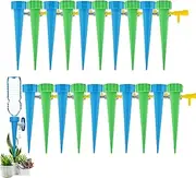 Paifeancodill 20Pcs Self Watering Spikes, Adjustable Plant Watering Devices, Automatic Drip Irrigation System with Slow Release Control Valve Switch - for Outdoor Indoor Plants Use