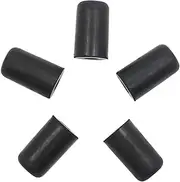Joyzan Rubber Tip For Cello Endpin, Upright Double Bass Endpin Tip Stopper Antiskid Caps Portable Anti Slip End Pin Cap Protector Replacement For Cellist Musical Stringed Instruments Parts Black 5 PCS