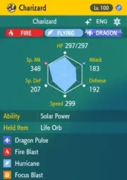 Pokemon Scarlet and Violet 6iv Shiny Max EV Charizard
