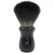 Omega Shave, #96897 Hi-Brush Series BLACK Synthetic Fibers Shave Brush New