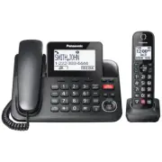 Corded/Cordless Phone with 1 Handset Expandable up to 6 Cordless Handsets - KX-T