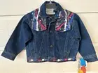 Vintage 1980s Denim Jean Jacket Stonewash Painted Bling 4-Toddler Bon Jour NWT