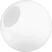 KastLite 16" White Acrylic Lamp Post Globe | 5.25" Neckless Opening