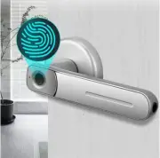 Smart Fingerprint Door Lock Battery Operated Keyless Entry w/ Handle Biometric
