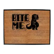 Animal Bite Me Dinosaur - Funny Novelty Doormat Man Cave Floor mat