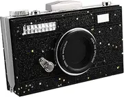 [GAROZATION] Camera Bag Crossbody Bag Cross Body Purse Shoulder Bag Crossbody Chain Pouch Glitter Shoulder Phone Wallets Handbag Pu Bag Square Bag Crossbody Strap Bag Girl Bag Black