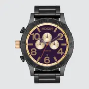 [Nixon] 51-30 Chrono Watch Gunmetal / Blackberry / Gold