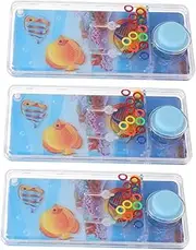 COSMEVIVI 3Pcs Handheld Water Tossing Game for Portable Ring Tossing Game for Road Trips Bath Fun and