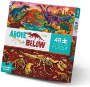 Crocodile Creek - Above & Below - Dinosaur World Puzzle 48pc