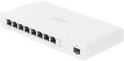 Ubiquiti Networks UISP 8-Port Gigabit PoE Compliant Managed Network Switch, White