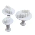 3Pcs/Set Leaves Plunger Fondant Cutter Sugarcraft Cake Decorating Tools DIY