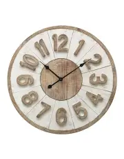 [Willow & Silk] XXL Hamptons Giro Wall Clock 70 cm in Multi