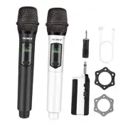 Wireless Microphones, Rechargeable Karaoke Microphone for Singing, 2.4GHz Dual