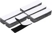sourcing map 48set Hook and Loop Strips with Adhesive 1"x4" Hook and Loop Tape Sticky Black