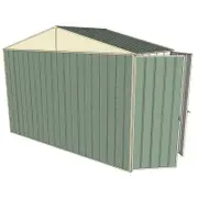 Build-a-Shed 3.0 x 1.5 x 2.3m Gable Double Hinged Side Doors Shed - Green