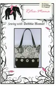 Retro-Mama Handbag w Grommet Detail UNCUT Pattern Sewing With Debbie Homer