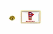 pins pin's flag national badge map hat country canada manitoba