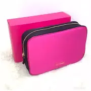 Prada Bag Pouch Makeup Cosmetic Bag Vanity Case Candy Perfume Pink/Gold Rare NIB