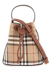 [BURBERRY] BURBERRY erednncheckered mini bucket bag