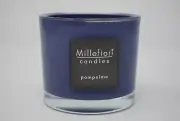 MILLEFIORI Candle POMPELMO Grapefruit Glass Jar Candle 6.3oz Purple Color NEW