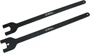 UTMALL 2PCS Viscous Fan Clutch Spanner Wrench Tool Set for Land Rover Range Rover 4.2 4.4 TD V6 303-1142 303-1143