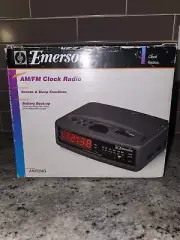 New Old Stock-Am/Fm Emerson Clock Radio