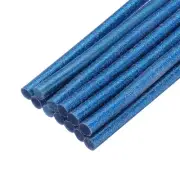 12pcs Mini Hot Glue Sticks for Glue Gun 0.27-inch x 4-inch Glitter Blue