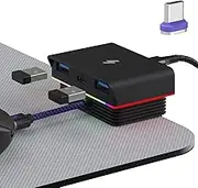 for G Pro X Superlight 2 Gaming Mouse Charging Dock for Razer Viper V3 Pro(2024), X Superlight 2 and Universal USB C Wireless Mouse Magnetic Desktop Charger RGB Gaming Room/Man Cave (Type C)